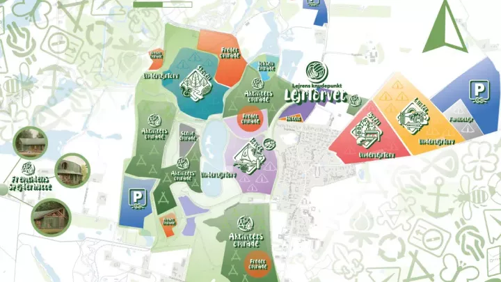 Kort over spejdernes lejr 2026